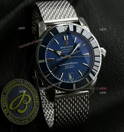 GF Breitling Superocean Heritage II 42mm 2824 Movement Blue Face Watch